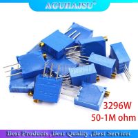 50pcs 3296W 3296 50 100 200 500 ohm 1K 2K 5K 10K 20K 50K 100K 200K 500K 1M ohm 50R 100R 200R 500R Trimpot Trimmer Potentiometer WATTY Electronics