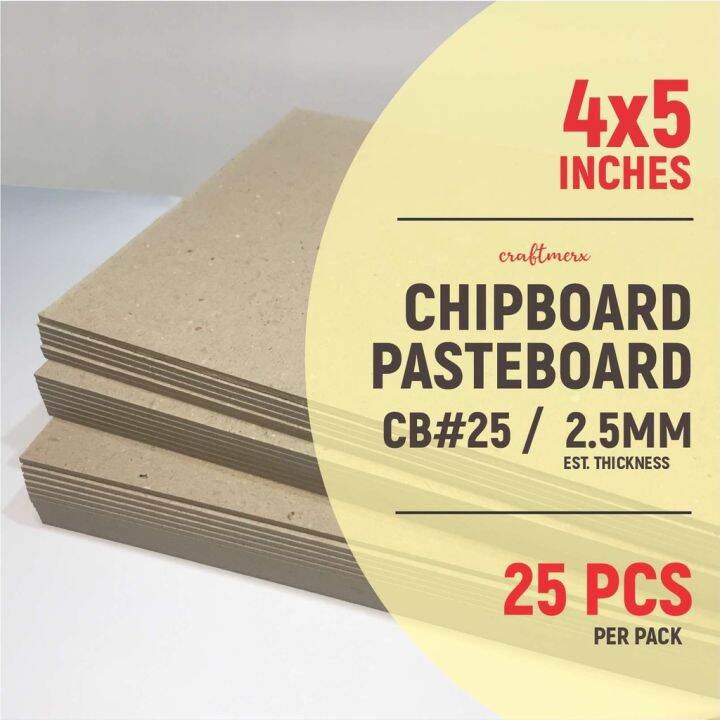CHIPBOARD / PASTEBOARD 25. 4x5 inches 2.5mm 25 pcs photocard packaging support Lazada PH