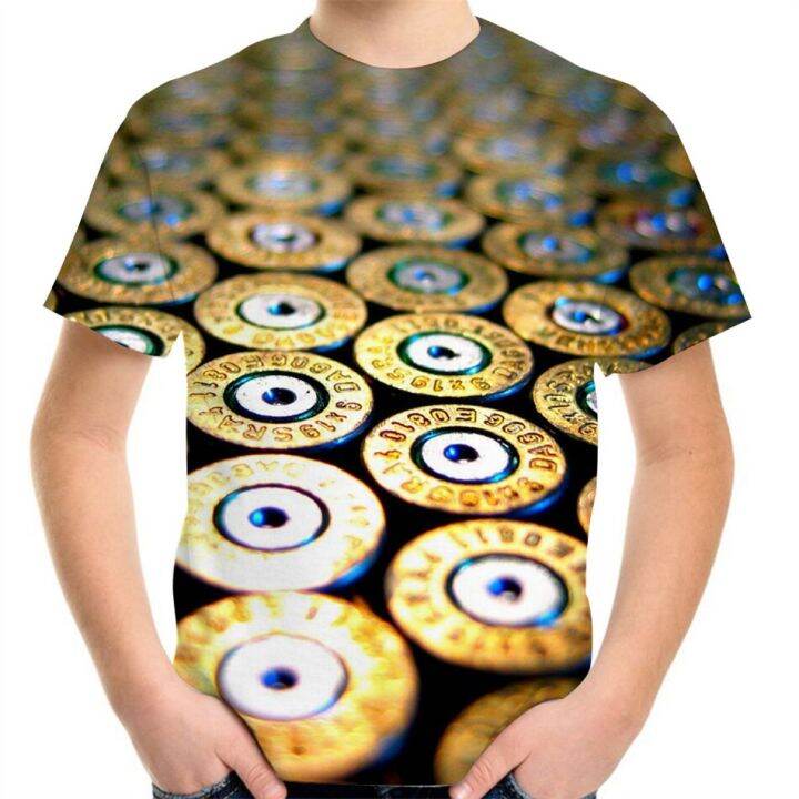 bullet-gun-punk-style-t-shirt-for-boys-girl-4-20y-teen-children-fashion-3d-t-shirt-kids-birthday-cool-gift-gold-black-clothes