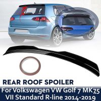 รถด้านหลังหลังคาสปอยเลอร์ Lip Extension ด้านหลังสปอยเลอร์ Lip Wing สำหรับ Volkswagen VW Golf 7 MK7.5 VII มาตรฐาน R-Line 2014-2019