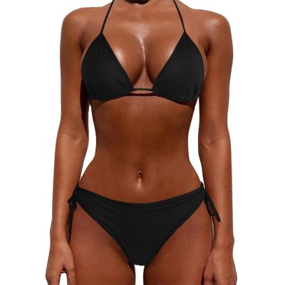 【A HOT】 Sexy Women Pure Color Swimwear 2022 New Summer Style Lady Bandage Bikini Set Push-up Bra Bathing Suit Brazilian Biquini Swimsuit