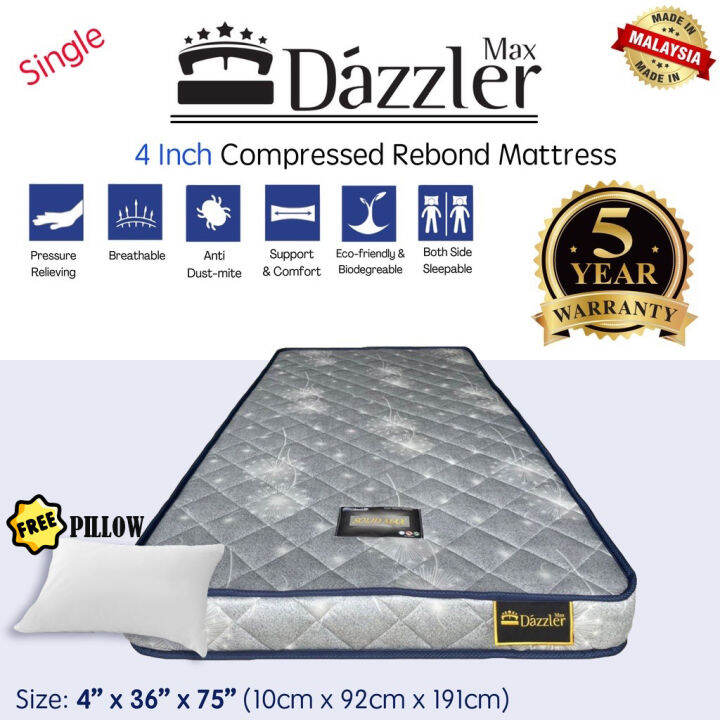 [Free Pillow & Penang Free Shipping] Dazzler Max 4''Inch High Quality