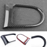 Carbon Fiber Car Interior Gear Shift Panel Trim Cover For Ford Mustang 2015-2018 Decoration Frame Car Stickers