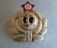 SOVIET RUSSIAN NAVY USSR MARINES MILITARIA METAL HAT BADGE INSIGNIA REGULATION SIZE Fashion Brooches Pins