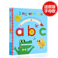 English original picture book sing ABC touch and explore sing with me ABC childrens English Enlightenment picture book tear not rotten cardboard book learn letters and words parents and children read together early education and wisdom