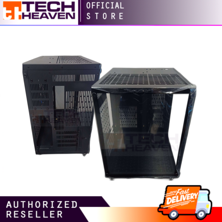 CVS KRONOS GAMING PC CASE W/ TEMPERED GLASS FRONT+SIDE/USB3/ BLACK