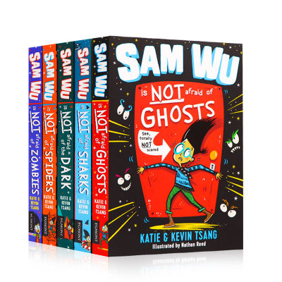 Sam Wu is not angry of 5 volumes of school bullying student emotional series sharks ghosts spiders zombies books illustrated novels for teenagers extracurricular reading materials imported in English