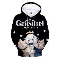 Genshin-Sudadera con capucha de impacto 3D para hombre y mujer, suéter informal de Hip Hop para adolescentes y niños, 2022