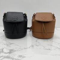 2023 new Tory Burch Thea Series Two Colors Pebble Grain Cow Leather Multifunctional Large Capacity Tote Bag Backpack