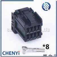 ปลั๊กต่อ174044-2หัว8ขา1.2มม. 1ชุดปลั๊กประกอบเครื่องยกหน้าต่างรถสำหรับซ็อกเก็ตสายรัดอัตโนมัติ174044-2