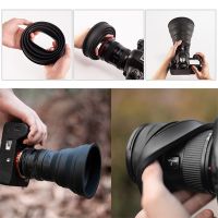 2022 SLR Cameras Lens Hood Folding Silicone Lens Cover 54-82MM for Nikon Canon Sony DSLR