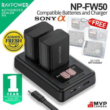 NP-FW50 Camera Battery Charger for Sony A5100 A6400 A6000 A6500 A7s A7II  A7sii