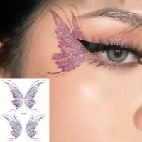 hot【DT】 Colorful Temporary Sticker Flowers Facial Glitter Stickers Flash Decoration