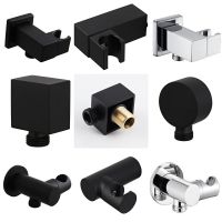 BECOLA Brass Wall Mounted Hand Held Shower Holder Shower Bracket Hose Connector Wall Elbow Unit Spout Water Inlet Angle Valve