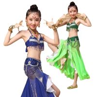 hot【DT】 New Belly dance costume clothes kids child bellydance children gift indian 2pcs-3pcs Bra Belt Skirt CW001