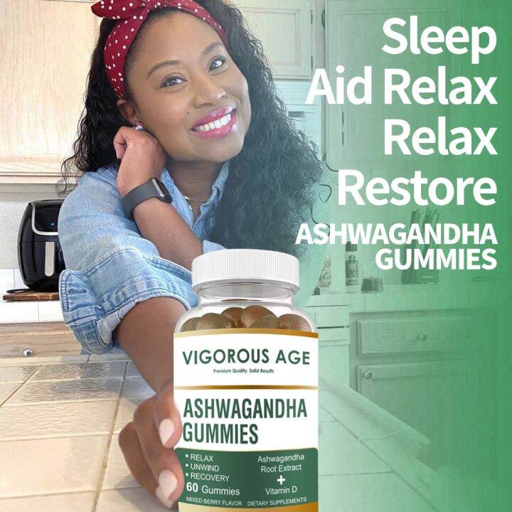 Cheapest Ashwagandha Gummies Relieve Fatigue Stress Anxiety Dietary