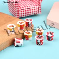 【hot sale】 ♦﹍ B32 [Small daisies] 5Pcs/set 1/12 Dollhouse Miniature Food Fast Mini KFC Family Bucket Modle Toy