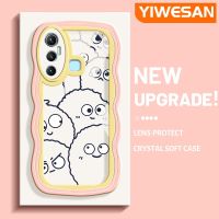 YIWESAN เคสสำหรับ Infinix เคส11การ์ตูนน่ารักอิโมติคอนแพ็คครีมดีไซน์ใหม่ขอบคลื่นนุ่มกันกระแทกแบบใสเคสมือถือเคสโปร่งใสลายกล้องถ่ายรูปเรียบง่ายอ่อนโยนฝาครอบป้องกัน