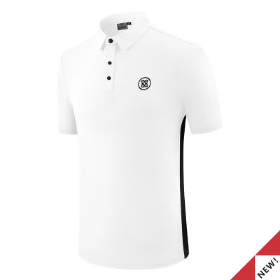 G Golf เสื้อยืดแขนสั้นผู้ชายฤดูร้อนสบายกีฬาเสื้อโปโลกอล์ฟเสื้อผ้าผู้ชายเสื้อแห้งเร็ว #2301 vnb