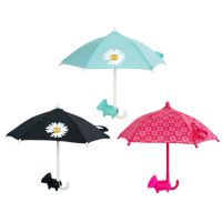 Phone Umbrella For Sun Shade With Suction Cup Stand Universal Adjustable Piggy Phone Stand Portable Mini Plastic Rod Umbrella