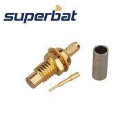 Superbat 10ชิ้นขั้วต่อตรงแบบฝากั้นตัวเมียสำหรับ Rg174 Rg178 Lmr100 Rg316