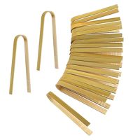 100Pcs Tongs Disposable Cooking Utensils Mini Bamboo Tongs Natural Toast Tongs for Cooking