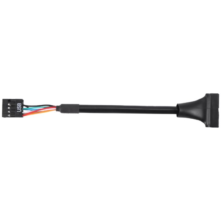 black-usb-2-0-9-pin-female-to-usb-3-0-20-pin-male-cable-adapter-connector