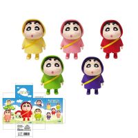 NSITOT 5pcs/set ของตกแต่งเค้ก ฟิกเกอร์อนิเมะ Crayon Shin-chan ตกแต่งเดสก์ท็อป เครื่องประดับคอสเพลย์ ของเล่นตุ๊กตาสีเทียน มินิมินิ อะนิเมะ โมเดลชินจัง PVC ของขวัญวันเกิดของขวัญ