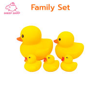 (เซ็ต 3-6 ตัว) เป็ดเหลืองบีบมีเสียง Family Set เป็ดยางลอยน้ำ บีบมีเสียง ของเล่นอาบน้ำ เป็ดเหลืองอาบน้ำ ตุ๊กตาเป็ดเหลือง ตุ๊กตาเป็ด Rubber duck with beep sound
