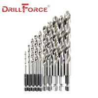 10PCS 1.5mm-13mm M35 HSSCO Cobalt Drill Bits HSS Twist Hex Quick Change Drill Bit For Stainless Steel(1.5/2/3/4/5/6/7/8/10/13mm)