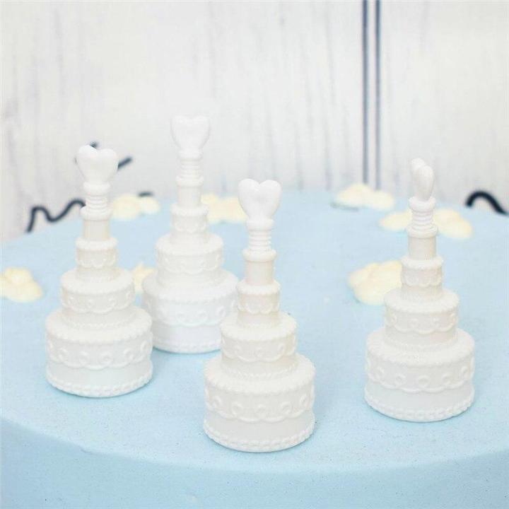 hgestore-เค้กพลาสติกรูปทรงฟองสบู่ขวดฟองสบู่ว่างรูปหัวใจสำหรับตกแต่งงานปาร์ตี้เค้กแต่งงานคอสเพลย์