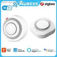 ≤ Tuya Zigbee/เครื่องตรวจจับไวไฟ De Fumaça Segurança Proteção Contra Êndio Alarme Para Sisto Em ผ่านแอป Smartlife