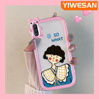 Chenyyyka เคส M01s A10s M11 A11ลายการ์ตูนน่ารักสำหรับเด็กผู้หญิงสีสันสวยงามสีทึบเคสมือถือกันกระแทกป้องกันรอยขีดข่วนป้องกันการลื่นไถลเคสโปร่งใส