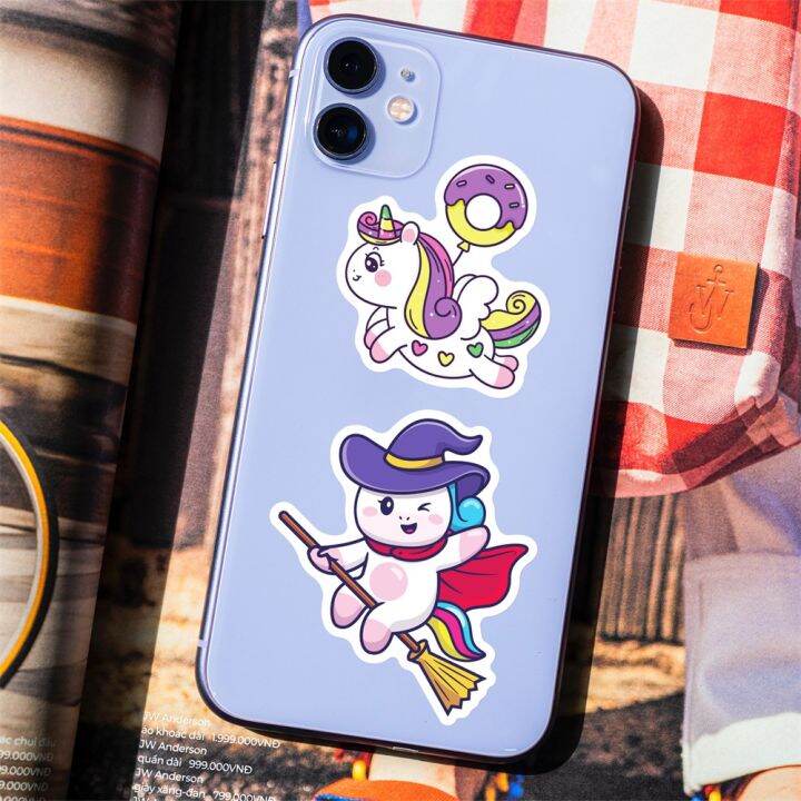 10-30-50pcs-unicorn-cartoon-graffiti-waterproof-sticker-decoration-trend-refrigerator-skateboard-water-cup-helmet-decalwholesale