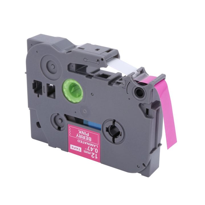 3x-compatible-label-tape-replacement-for-p-touch-12mm-1-2-inch-laminated-berry-pink-pink-purple-blue-white