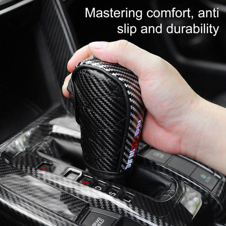 Car Gear Shift Cover Manual Automatic Transmission Leather Shift Lever