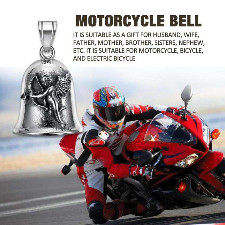 guardian-bell-motorcycle-guardian-biker-bell-สแตนเลสสตีล-bike-ring-ชายขี่จักรยานสามีของขวัญรถจักรยานยนต์-เสน่ห์-โชคดีและฉลาด