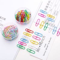 100pcs/lot Candy Color Paper Clips Bookmark for Books Binder Clip Cute Paperclips Stationery School Supplies Office Accessories