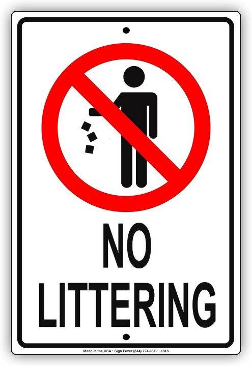 No Littering with Graphic Street Cleanliness Restriction Alert ...