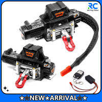 จัดส่งรวดเร็วรถ RC กว้านไฟฟ้าเครื่องกว้านโลหะอุปกรณ์เสริมที่อัปเกรดแล้วเข้ากันได้กับ SCX 10 90046 D90 Traxxas TRX4 REDCAT