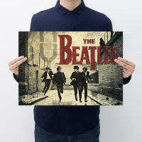 【H036】Beatles A Kraft Paper Retro Poster Bar Western Restaurant Decoration