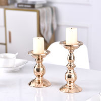 Iron Pillar Shape Candleholder Wedding Parties Centerpieces Candlestick Solid Color Coffee Shop Restaurant Candle Holder