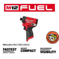 ไขควงกระแทกไร้สาย 12 โวลต์ รุ่น Milwaukee M12 FID2 (เครื่องเปล่า)