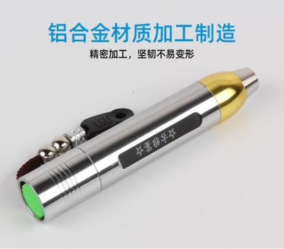 According to the jade flashlight special strong light charging identification of the original stone jadeite Wenwan jewelry amber beeswax