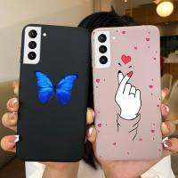 Case สำหรับ Samsung Galaxy S20 Lite S20 FE S21 S22อัลตร้ากันกระแทก F Undas ผีเสื้อหัวใจทาสีซิลิโคนบางปกอ่อน F Undas