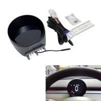 Car Multifunction Steering Wheel HUD Head Up Display HD LCD Display Instrument Multimedia OBD Refit for Tesla Model 3 Y