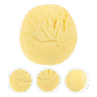 UEETIQ【Hot Sale】 ไอศครีมปลอม Scoop Ball ของหวานเทียม Prop Prop Ice Cream ที่สมจริงแสดงเสาสำหรับร้านค้า