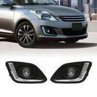 Car LED Daytime Running Light Fog DRL Bumper Driving Lamp For Suzuki Swift 2014 2015 2016