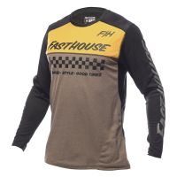 Fasthouse Mesa MTB มอเตอร์ไซค์วิบากเจอร์ซีย์ปั่นจักรยาน,เสื้อยืดลายจักรยานยนต์แขนยาวจักรยานดาวน์ฮิลล์เสือภูเขาระบายอากาศได้ดีสำหรับผู้ชาย