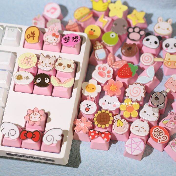 DIY ESC Kawaii Keys Caps Anime Cartoon OEM Profile Personalized Key Cap